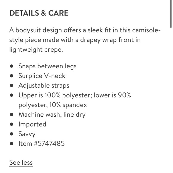 Leith Black Wrap Bodysuit - Picture 12 of 12